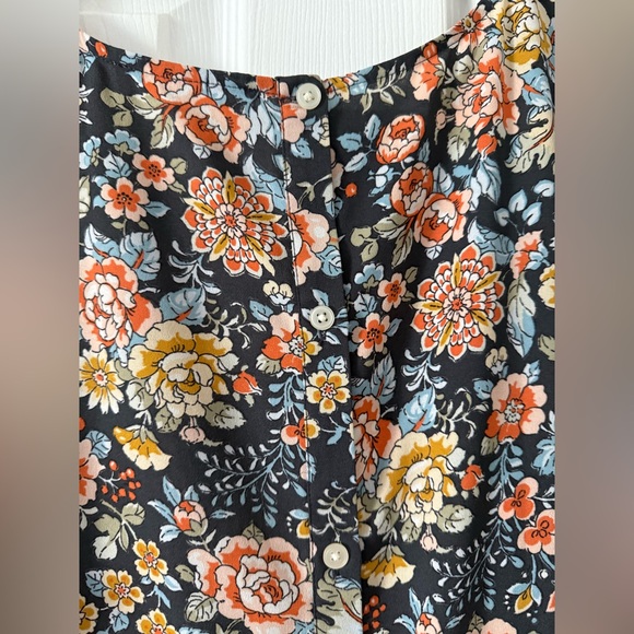 LOFT Plus Charcoal Floral Blouse 🧡 Size 18 - Picture 7 of 8